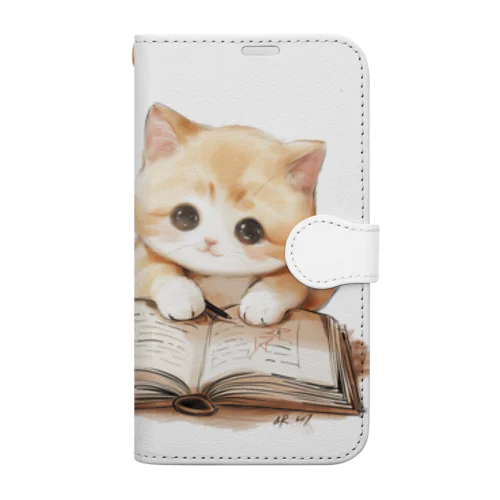 本読み子猫 Book-Style Smartphone Case