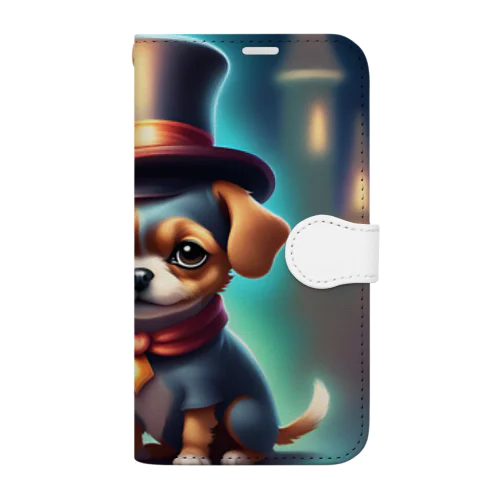 まるでマジシャンのような小型犬。 Book-Style Smartphone Case