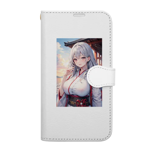 綺麗な巫女 Book-Style Smartphone Case