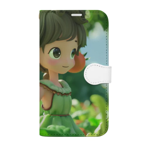 レタス姫の友達、トマトのタムちゃん Book-Style Smartphone Case