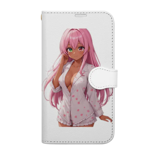 寝起き Book-Style Smartphone Case