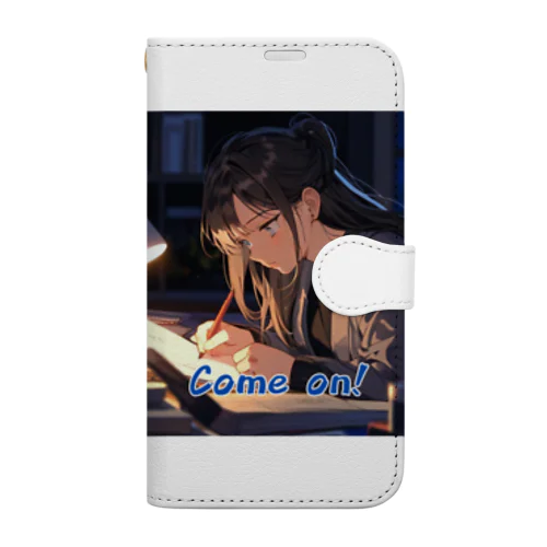 夢に向かって努力する女神 Book-Style Smartphone Case