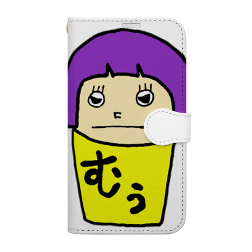 四角いちゃん(怒) Book-Style Smartphone Case