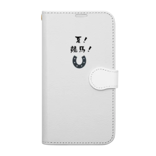夏競馬 蹄鉄 Book-Style Smartphone Case