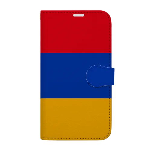 アルメニアの国旗 Book-Style Smartphone Case