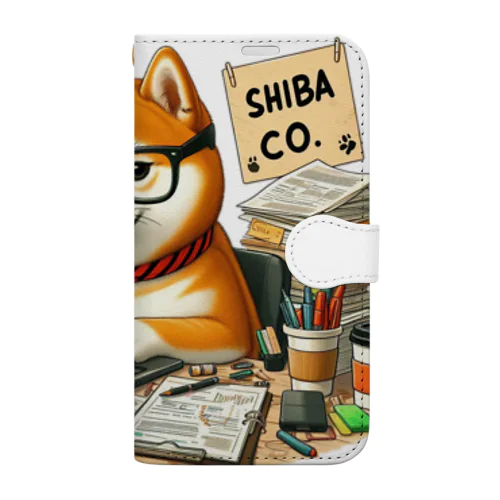 シバらくは忙しい柴犬 Book-Style Smartphone Case