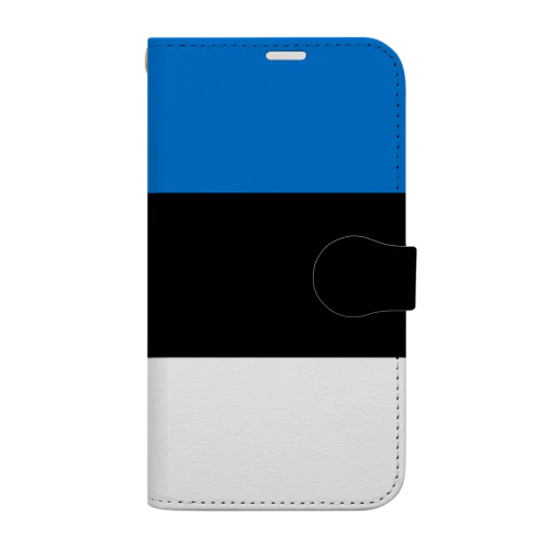 エストニアの国旗 Book-Style Smartphone Case