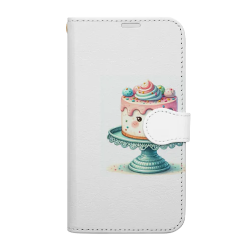 可愛いケーキちゃん Book-Style Smartphone Case