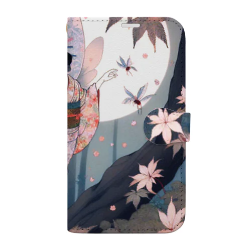 紅葉の妖精　精霊　 Book-Style Smartphone Case