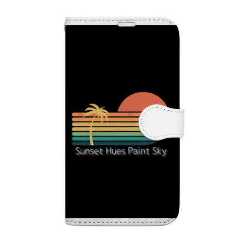 夕焼けのエモい夏 Book-Style Smartphone Case