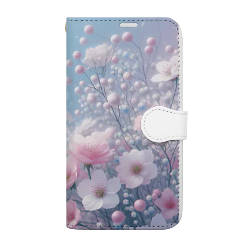 花と宝石の妖精4月1 Book-Style Smartphone Case