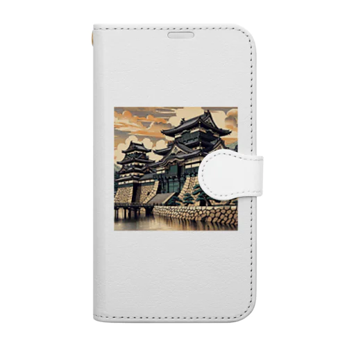 二条城　世界遺産　絵画 Book-Style Smartphone Case