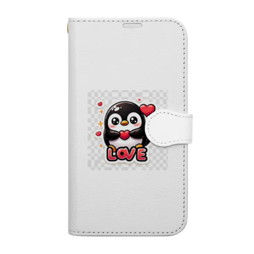 ペンギンのかわいらしさ全開！ Book-Style Smartphone Case