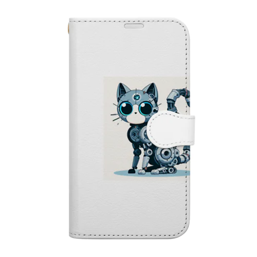 メカニカルな猫 Book-Style Smartphone Case