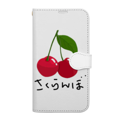 さくらんぼ（ひらがな） Book-Style Smartphone Case