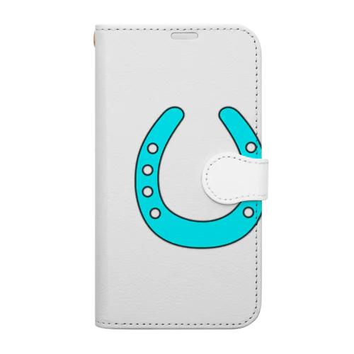 馬蹄（ホースシュー）Blue Book-Style Smartphone Case