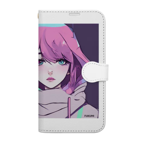 近未来美少女「オッドアイ」 Book-Style Smartphone Case