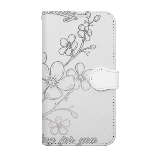 桜の花言葉 Book-Style Smartphone Case