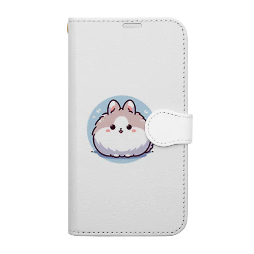 まんまるどうぶつ園 うさぎ Book-Style Smartphone Case