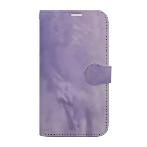 左官の壁　VIOLET 手帳型スマホケース