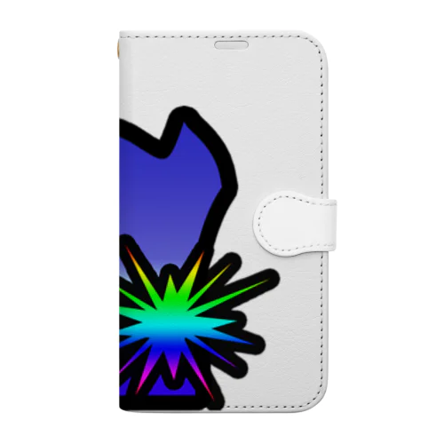 パチンコ、パチスロTシャツ＠青７図柄 Book-Style Smartphone Case