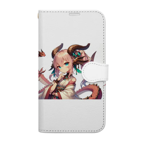 愛らしい龍娘 Book-Style Smartphone Case