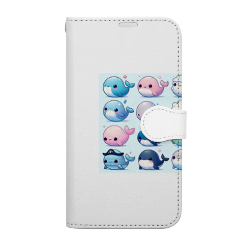 にこにこクジラコレクション Book-Style Smartphone Case