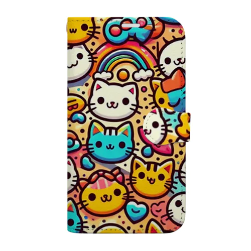 ニャンとも猫まみれスマホケース【その3】 Book-Style Smartphone Case