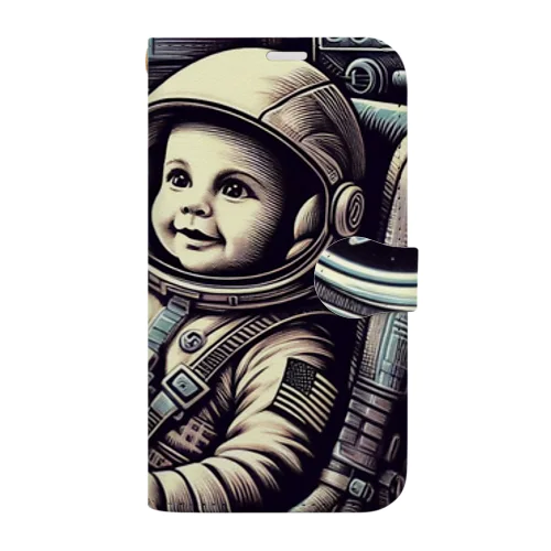 宇宙船に乗った赤ちゃん２ Book-Style Smartphone Case