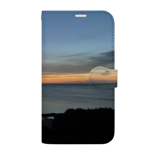 沖縄の夕暮れ Book-Style Smartphone Case