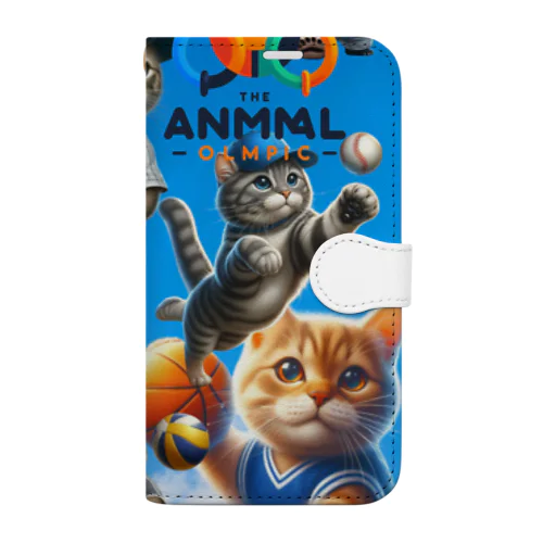 アニマルオリンピック Book-Style Smartphone Case