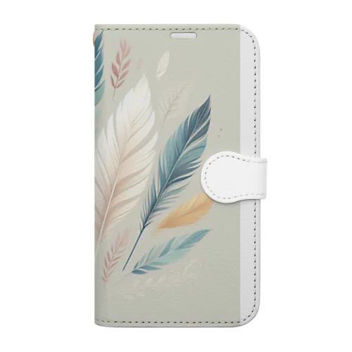 キレイな羽根 Book-Style Smartphone Case