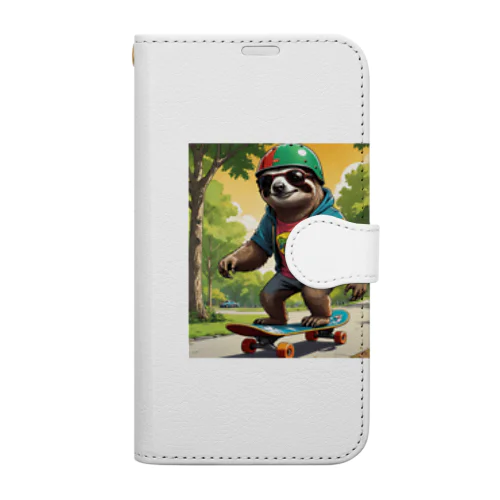 やんちゃナマケモノ Book-Style Smartphone Case