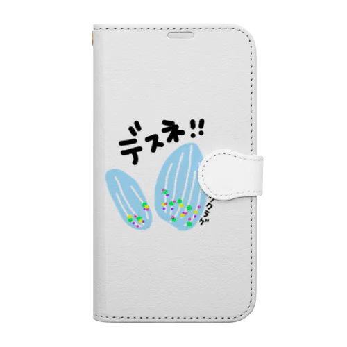 ウリクラゲ　深海魚　手書きイラスト Book-Style Smartphone Case