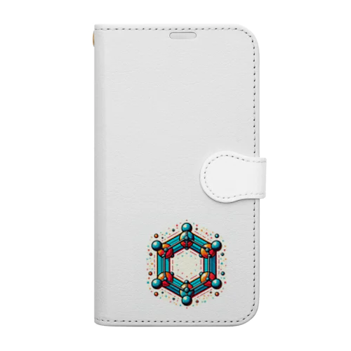 この美しい「ベンゼン環」 Book-Style Smartphone Case