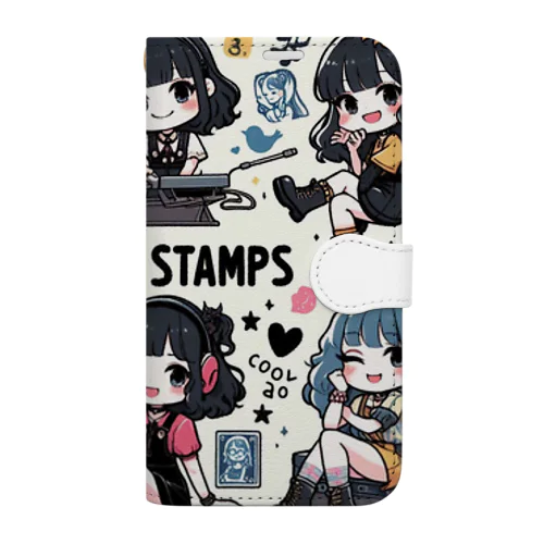 可愛い女の子 Book-Style Smartphone Case