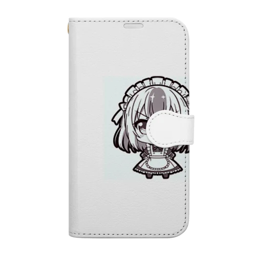 かわいいメイドさん Book-Style Smartphone Case