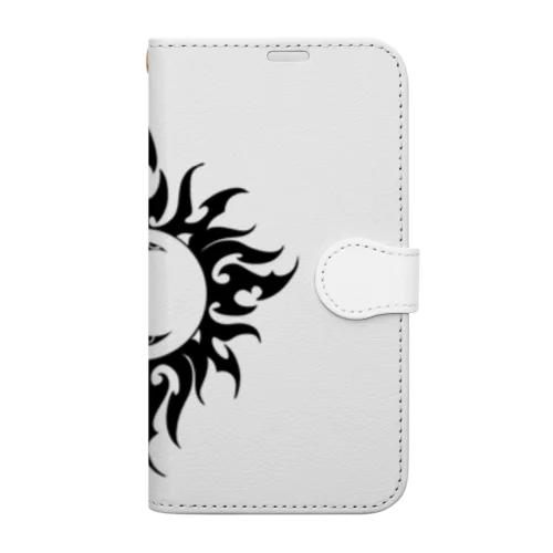 トライバルSUN&MOON Book-Style Smartphone Case