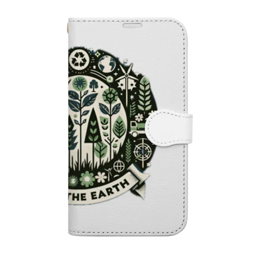 SAVE THE EARTH 手帳型スマホケース