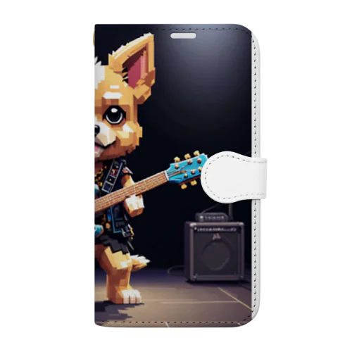 華やかなロックスター犬🎸 Book-Style Smartphone Case