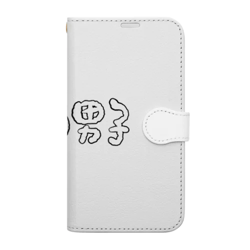 スイーツ男子横 Book-Style Smartphone Case