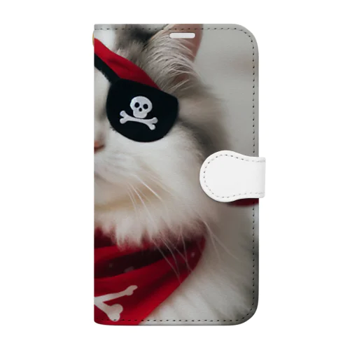 海賊猫ちゃん Book-Style Smartphone Case