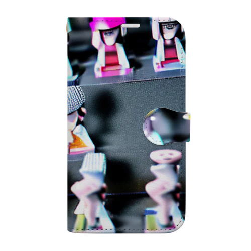 彩り豊かな小さなフィギュアたち Book-Style Smartphone Case