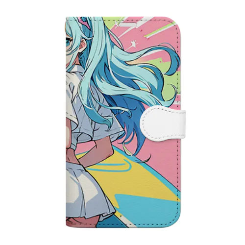 魔法サーファー少女 Book-Style Smartphone Case