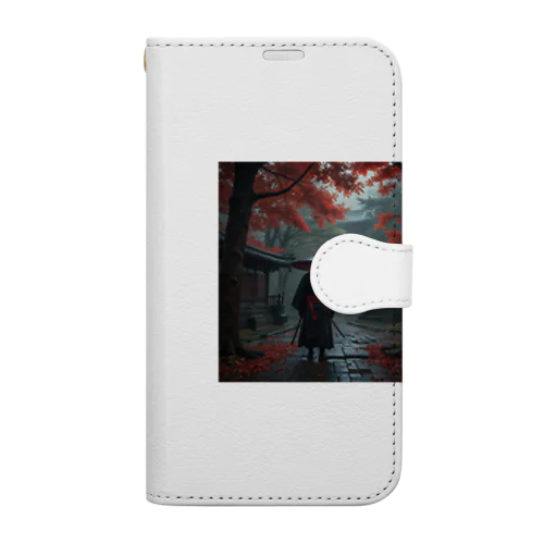 雨の中の侍 Book-Style Smartphone Case