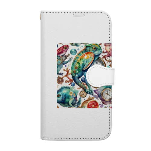 Fantastical　Chameleon 手帳型スマホケース