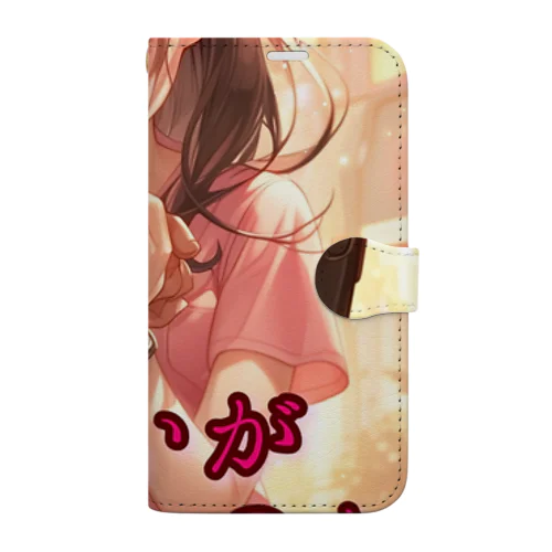 俳句シリーズ【手錠の女の子】 Book-Style Smartphone Case