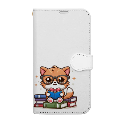 勉強猫 Book-Style Smartphone Case