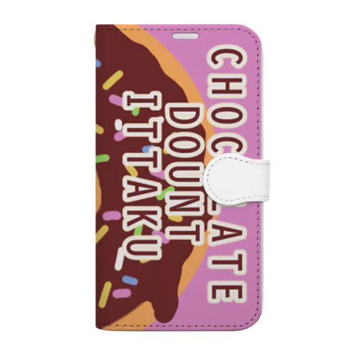 ハシビロコウくん　『CHOCOLATE DOUNT-ITTAKU』 Book-Style Smartphone Case