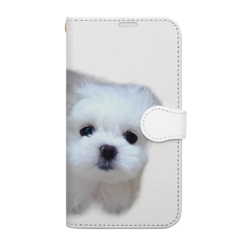 ミルクが家族になった日🐶 Book-Style Smartphone Case